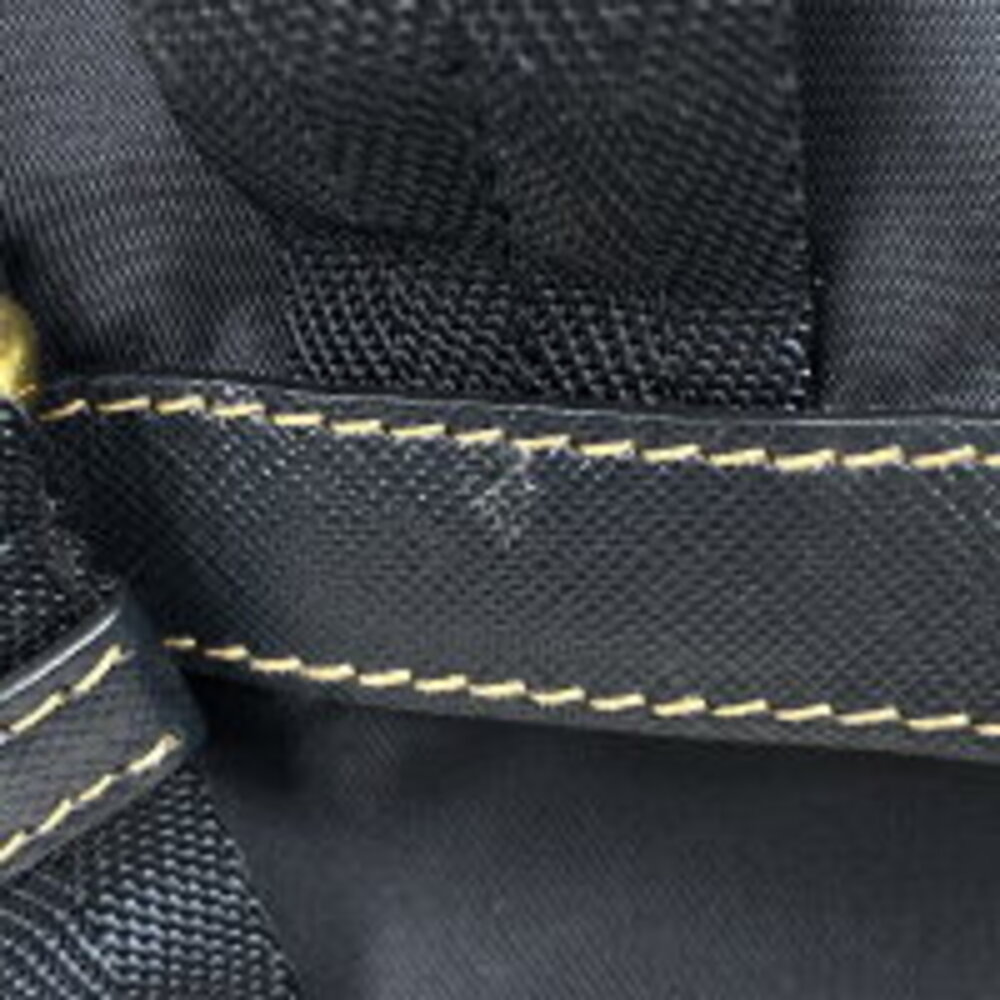 Prada logo plate backpack daypack Navy Blue - Picture 5 of 6